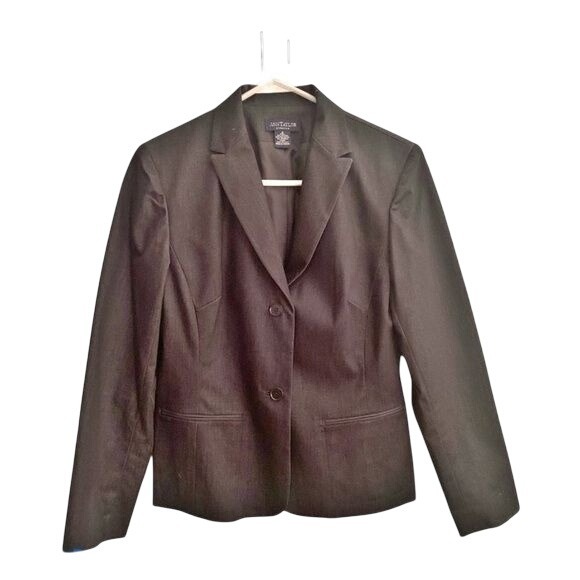 Ann Taylor Blazer Jacket Dark Blue Denim Color Size Small - Picture 1 of 4